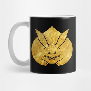 Usagi kamon japanese rabbit in faux gold Mug